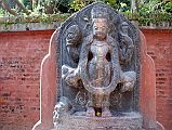 36 Kathmandu Gokarna Mahadev Temple Vishnu Statue 